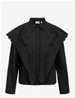 OBJECT Objesta L/S Oz Scarf Shirt E Ci Aw 26 - BLACK - 34
