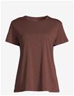 CASALL Soft Texture Tee - DARK BROWN - 34
