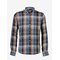 BISON Super Soft Check L/S - NAVY - L – kuva 1