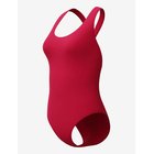SPEEDO Solid Scoop Neck Swimsuit - RUBY - XXL