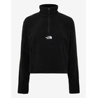 THE NORTH FACE W Novelty Logo Glacier 1/4 Zip - TNF BLACK - L
