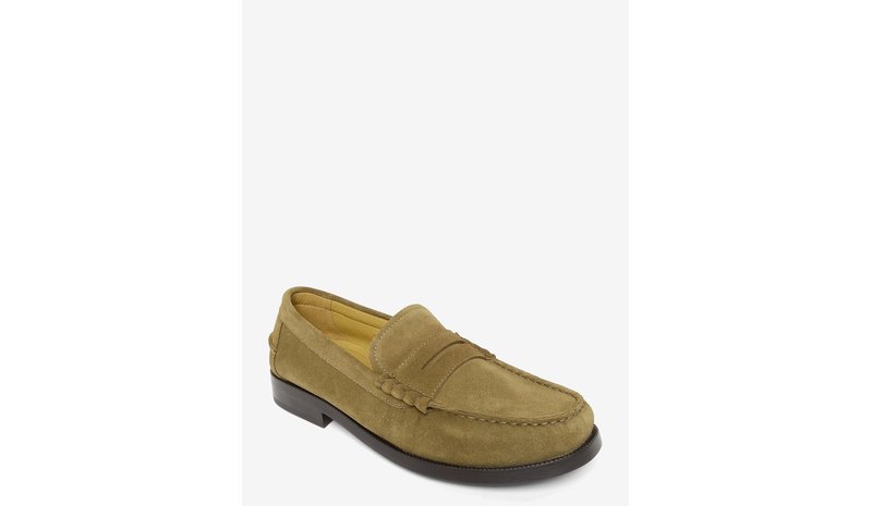 MANGO Split Leather Moccasin - LT PASTEL BROWN - 45 – kuva 1/1