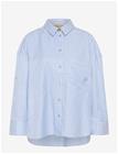 CULTURE Cumanga Oversize Shirt - BLUE/WHITE STRIPE - S