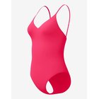 SPEEDO Solid V-Neck Swimsuit - RUBY - XXL