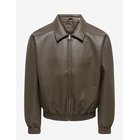 ONLY & SONS Onsrex Pu Jacket Otw Vd - BELUGA - L