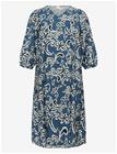KAFFE CURVE Kcmahlia Dress - BERING SEA/WHITE PAISLEY - 46