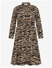 KAFFE CURVE Kcolivia Dress - BLACK DEEP/NOMAD PRINT - 54