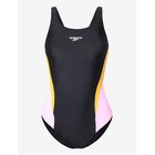 SPEEDO Colourblock Splice Muscleback Swimsuit - ANTHRACITE/CREAMSICLE/HOPE - 44