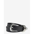 MARKBERG Sifmbg Belt - BLACK W/SILVER - 85