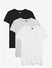 TOMMY JEANS Tjm Xslim 3 Pack Tee Ext - BLACK LT GREY HTR ECRU - L