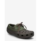 CROCS Classic Boat Shoe - ESPRESSO/ARMY GREEN - 41/42