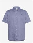TIMBERLAND Mill Brook Linen Short Sleeve Shirt Stone Wash - MEDIUM BLUE - L