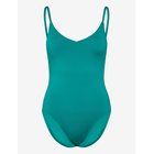 SPEEDO Solid V-Neck Swimsuit - PEACOCK TEAL - L