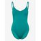SPEEDO Solid V-Neck Swimsuit - PEACOCK TEAL - L – kuva 1