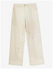 LAAGAM Dallas Ecru Denim Pants - ECRU - XL