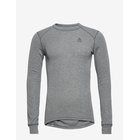 ODLO Bl Top Crew Neck L/S Active Warm - ODLO STEEL GREY MELANGE - M