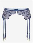 BLUEBELLA Soraya Suspender - NAVY PEONY/DEEP DIVE BLUE/SHEER - 38