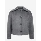 MANGO Houndstooth Wool Jacket - NAVY - XL