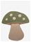 Bloomingville MINI - Mushroom Rug - Green - Wool – kuva 5