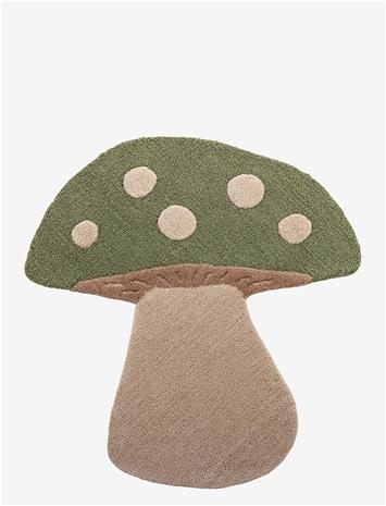 Bloomingville MINI - Mushroom Rug - Green - Wool