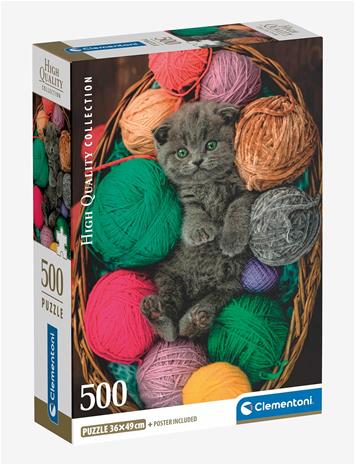 Clementoni Puzzle 500 Pcs CB High Quality Collection Fluffy Kitten