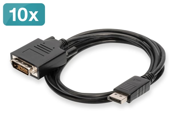 DIGITUS ASSMANN - video adapter cable - DisplayPort to DVI-D - 2 m