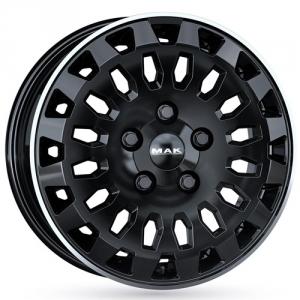 MAK OVERLAND DARK BLACK/POLISHED LIP 6,5X16