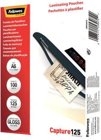 FELLOWES LAMINATING POUCH A6 125MIC (5307201) – kuva 5/5