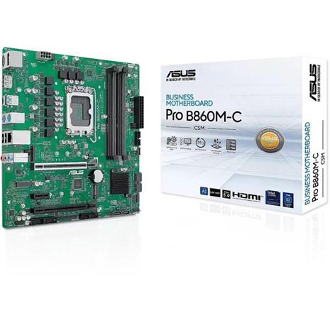 ASUS PRO B860M-C-CSM Emolevy - Intel B860 - Intel LGA1851 socket - DDR5 RAM - Micro-ATX – kuva 4/4