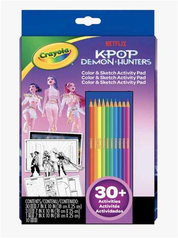 K-POP KPDH CRAYOLA Color & Sketch Activity Pad