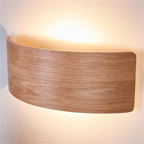 LED-seinävalaisin Rafailia 33 cm, puu – kuva 3/3