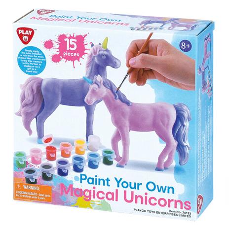 Playgo Paint your own Unicorns - 15pcs. – kuva 2/2