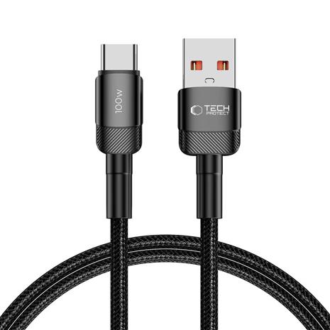 Tech-Protect UltraBoost Evo Cable USB-C / USB-A 100W 5A 1m - Black
