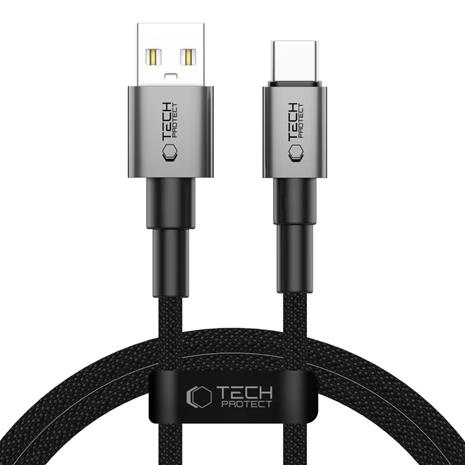 Tech-Protect UltraBoost DNA USB-A / USB-C 15W/3A 100 cm Cable - Grey