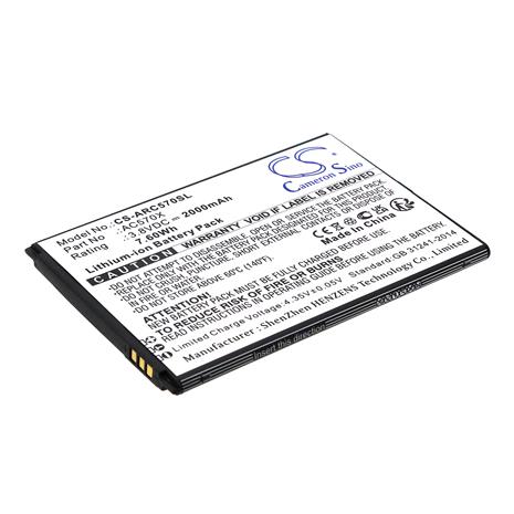 Archos 57 Oxygen, puhelimen akku