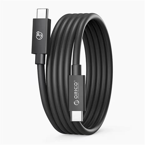 ORICO USB4 Thunderbolt5 Cable 80Gbps 240W USB-C to USB-C 2m - Black