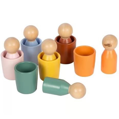 Small Foot - Wooden Montessori Sorting Cup with Figures