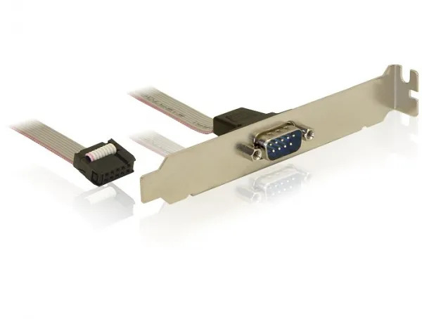 DeLOCK 82768 sarjakaapeli Harmaa 0,4 m DB9 M 82768